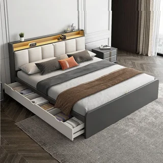 تخت خواب یک نفره  سایز 120×200 سانتی متر  مدل 0315