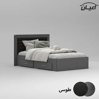 تخت خواب یک نفره  سایز 120x200 سانتی متر مدل 0312