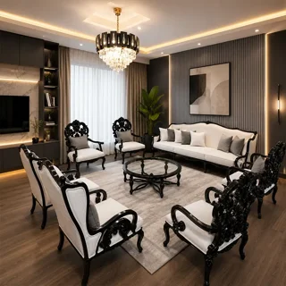 مبل کلاسیک 7نفره مدل 0165