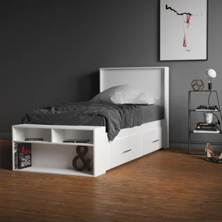 تخت خواب یکنفره سایز 96x235  مدل 0313
